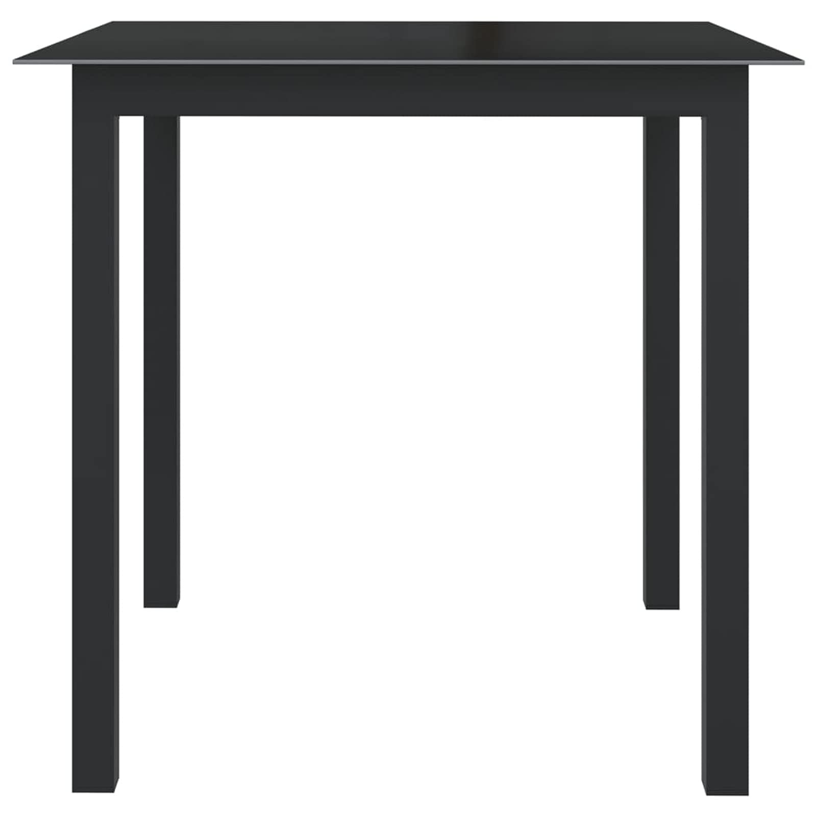 Juego de Comedor de jardín 5 Piezas Conjunto Mesa y sillas Jardin Muebles Jardin Exterior Garden Furniture Set de Comedor de jardín Aluminio Gris Antracita