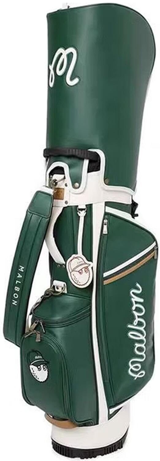 男女用の明るい革防水スタンドバッグgolfトレンドファッションバッグ Amazon.co.jp: MengYiYo ゴルフバッグ キャディバッグ スタンド ゴルフ