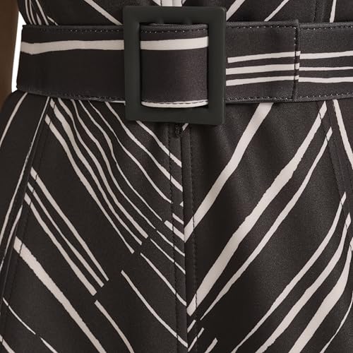 Image of Calvin Klein Women's Sleeveless V-Neck Belted A-Line Midi Dress