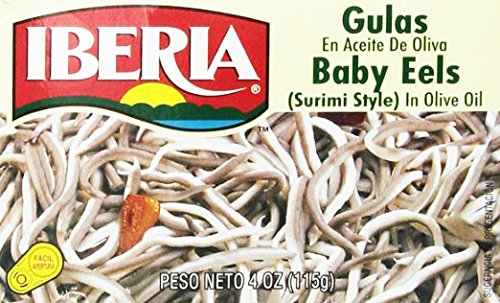 Baby Eels in Olive Oil 4 oz (2-pack)