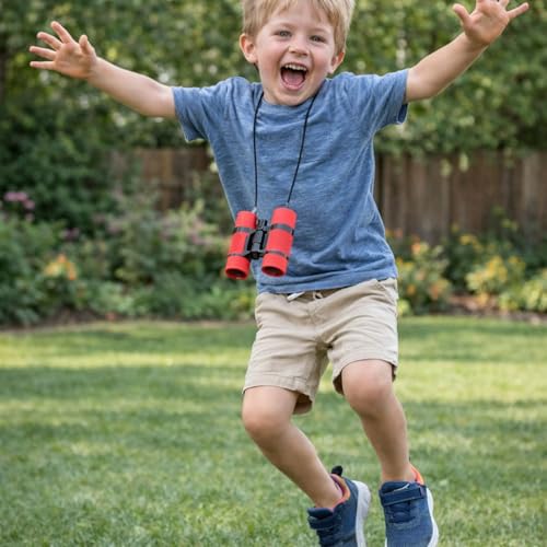 Image of Binoculars for Kids for Age 3-12 Years Boys Girls Shock Proof Toy Outdoor Gift Hunting Folding Small Telescope for Bird Watching Educational Learning Exploration (Pack of 1)