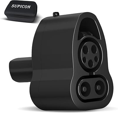 Supicon CCS Charger Adapter for Tesla Include Travel case, DC Charge Adapter for Model 3/Y/S/X, 220kw&250A, Applicable to ...