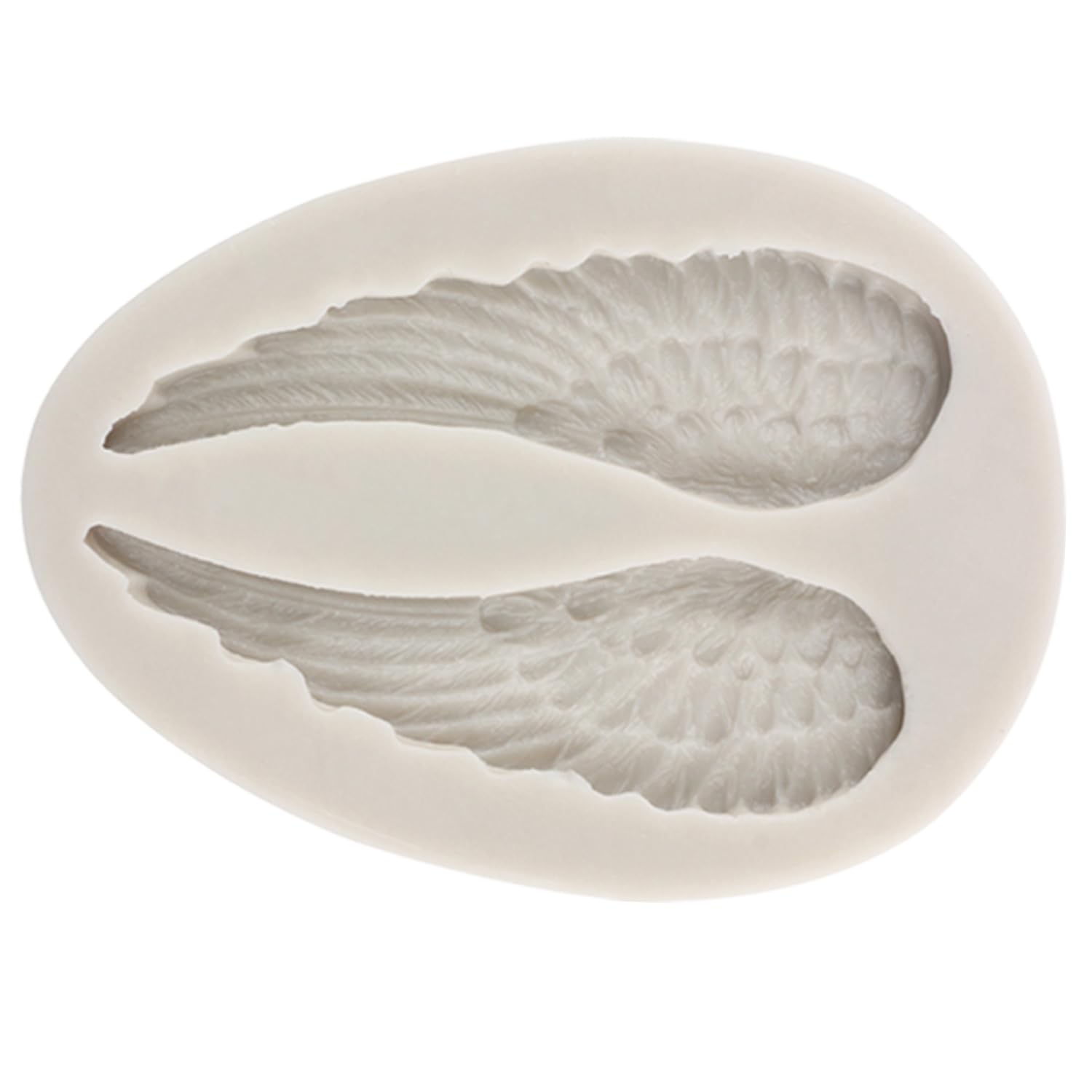 FUNSHOWCASE 8IDE Stampo In Silicone Per Alimenti A Forma Di Ali D'Angelo - Resistente Al Calore, Marrone (Colore Casuale) - 4