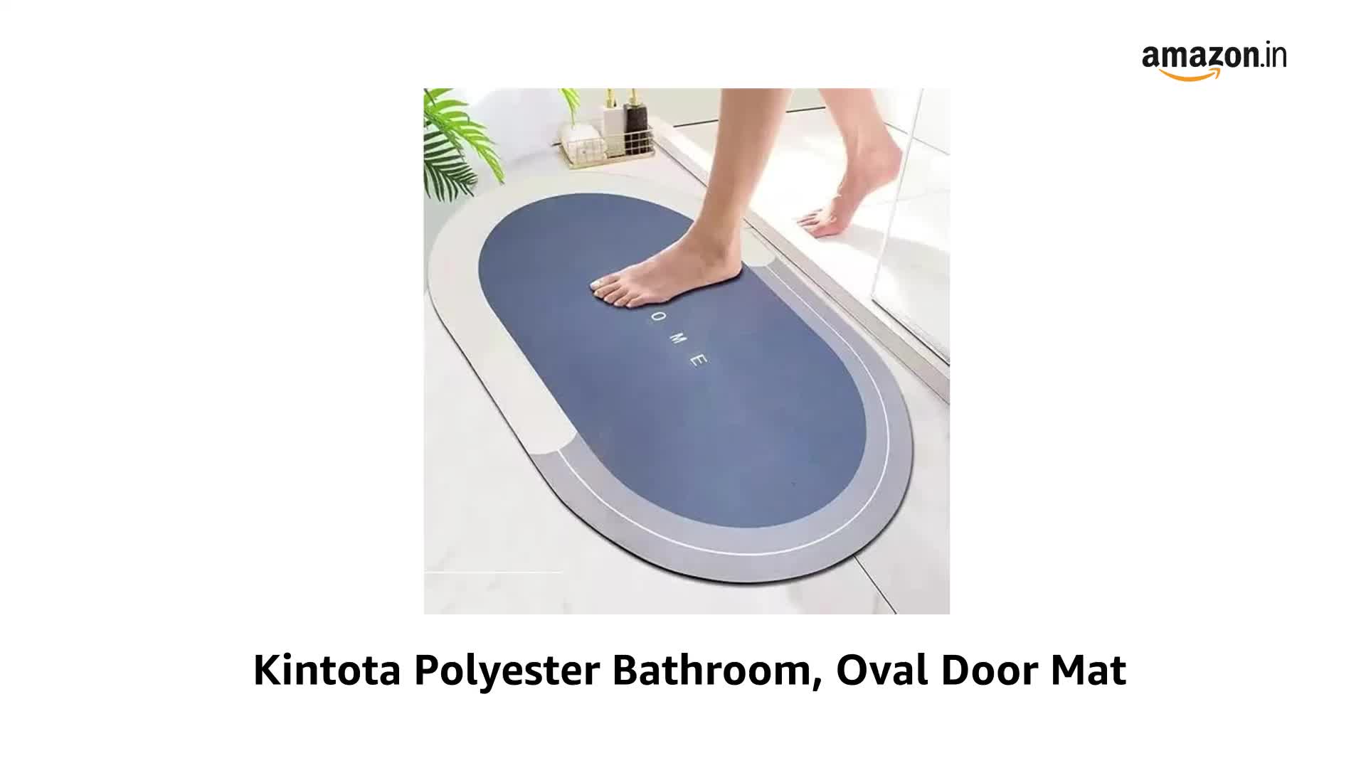 SLIMBI Kintota Rubber Bathroom, Oval Door Mat Money Bank : Amazon