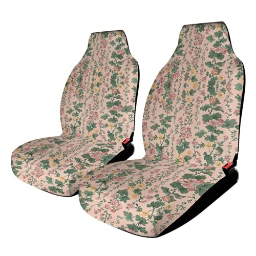 Housse de siège de voiture respirante à fleurs pour trajets quotidiens et vacances
