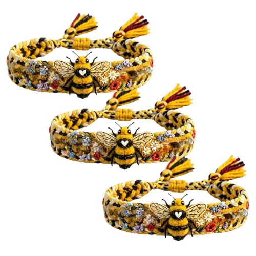 Bracelet tressé Abeille élégant accessoire réglable pour sublimer votre tenue quotidienne