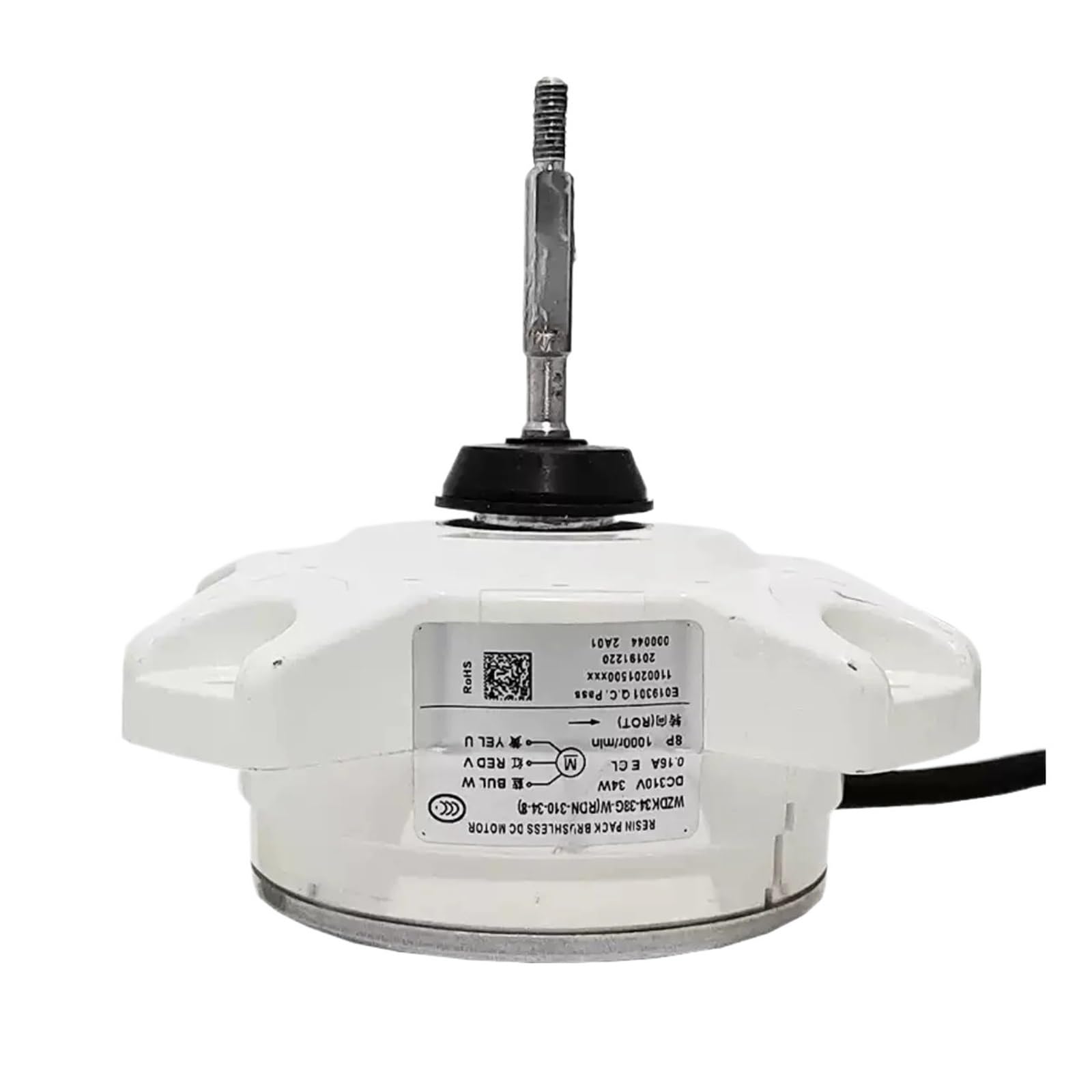 Variable Frequency Air Conditioner Outdoor Unit，Compatible For Midea，WZDK34-38G-W ZKFN-34-10-1 RDN-310-34-8 DC Brushless Motor Motor