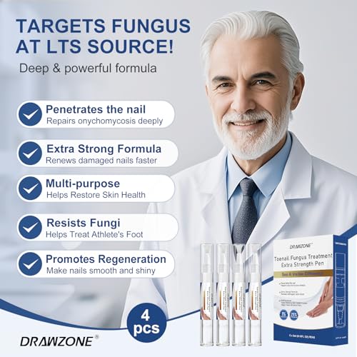 Image of Toenail Fungi Treatment Extra Strength - Fungi Nail Pen, 25% Undecylenic Acid, Ingrown toenail treatment, Fungus nail treatment, yellow toenail, Damaged Nails foot fungus treatment extra strength