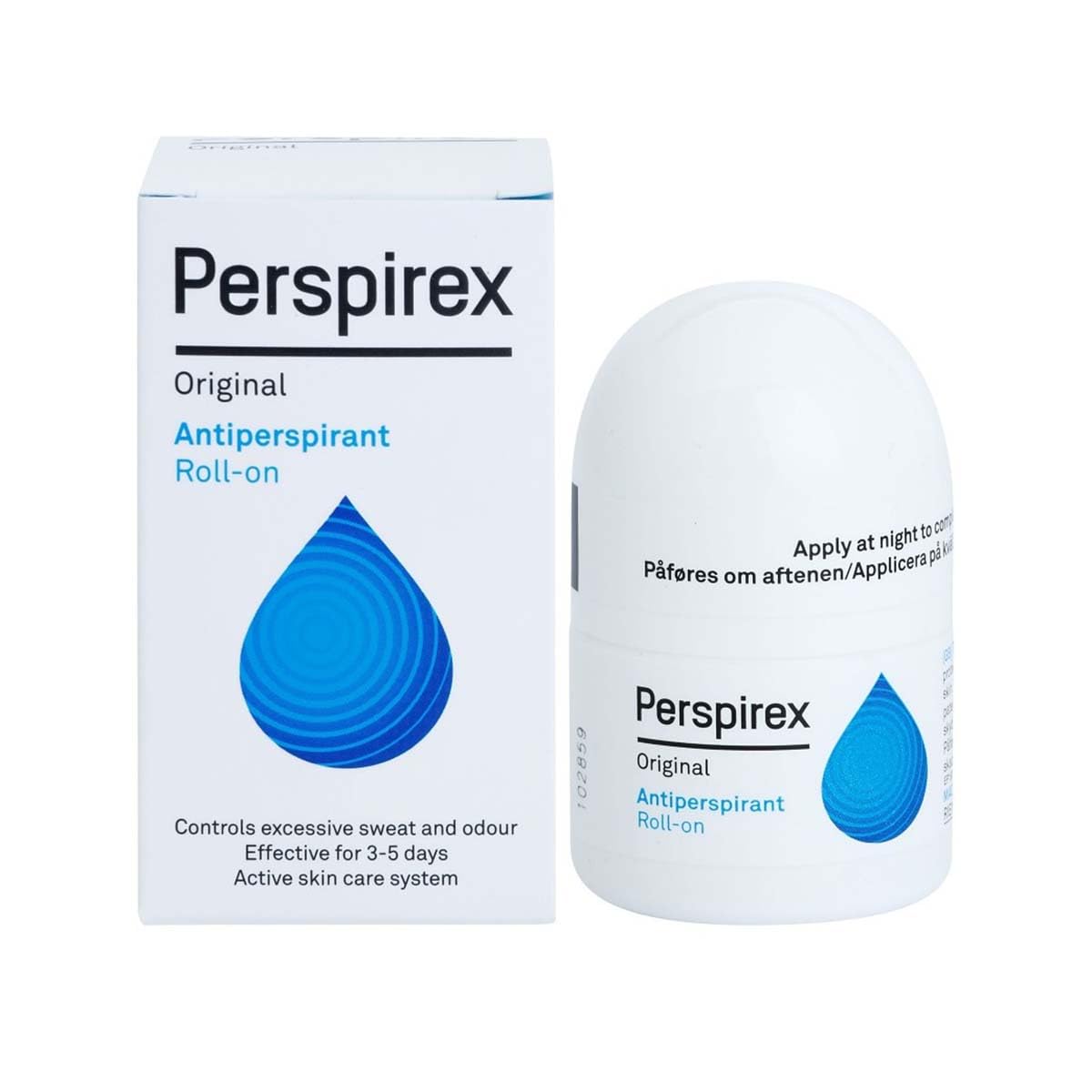 PERSPIREX Extra Strength Antiperspirant Roll On ORIGINAL 20ml - Fresh Scent 3+ days Odour Protection, Perspirex is an extra strength deodorant brand.