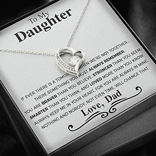 IZI POD Gift For Daughter from Dad, Daughter Father Necklace, Daughter Gift from Dad, To My Daughter, Daughters Birthday, Unique, Grown Up Daughter