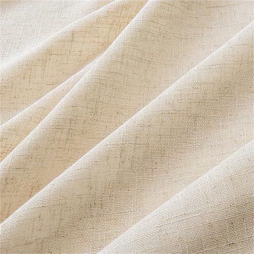 Rideau lin extra long haut de gamme à oeillets pour salon moderne - 6