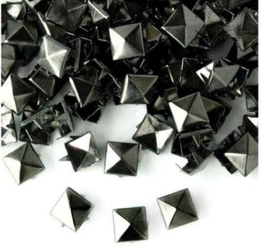 Unids/bolsa 1000, tachuelas piramidales de latón, cabezas de clavo, remache, bolsa Punk, pulseras artesanales de cuero, ropa, remache, ropa, pistola de costura de metal, 12mm