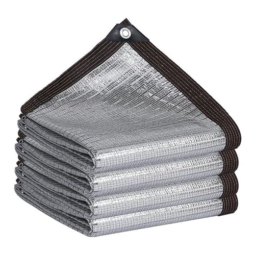Feuille d'aluminium Voile D'Ombrage Rectangulaire 6x10m Filet D'Ombrage avec Oeillets,Filet ombrage Extérieur,Coupe-Ventpour La Couverture IdéAl comme Exterieur,Toit,Terrasse,Plantes,Jardin