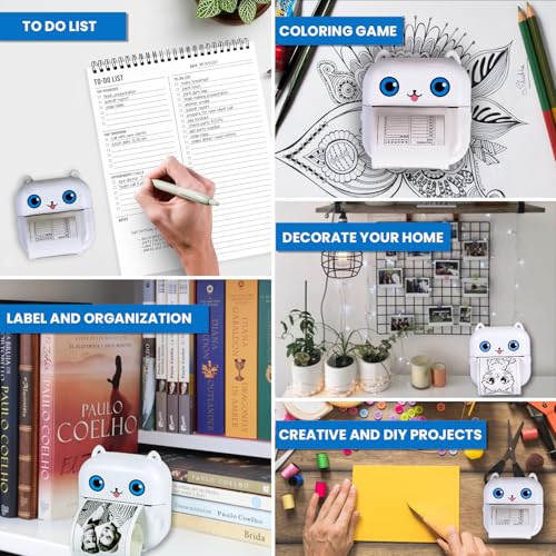 SOLOtek X15 Mini Bluetooth Thermal Printer | Portable Ink-Free Label Printer for Android & iOS | Includes 13 Rolls | 1-Year Warranty - Image 4