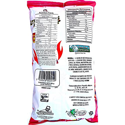 Sabritas Churrumais Con Limoncito (3 Pack) 6.52 Oz - Mexican Large Chips - Botanas Mexicanas Bolsa Grande #TOP3