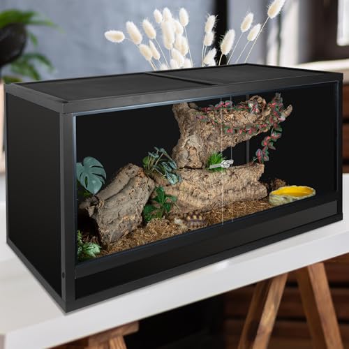 REPTI ZOO Reptile Enclosure 48x24x24 inch, 4x2x2 120 Gallon Bearded Dragon Tank, Reptile Terrarium for Ball Python Snake Gecko Turtle, Light Weight Wooden Habitat Cage by REPTI ZOO - Image 7