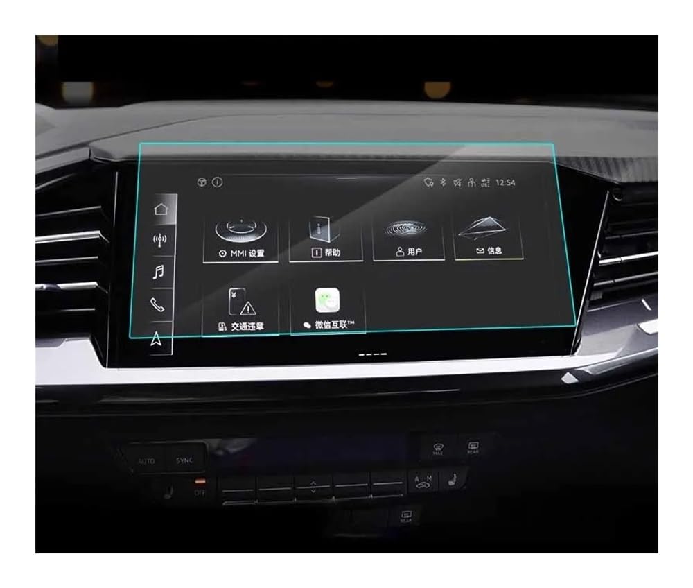 Verre trempé de navigation anti-rayures 9H pour console Q4 E-tron 2023