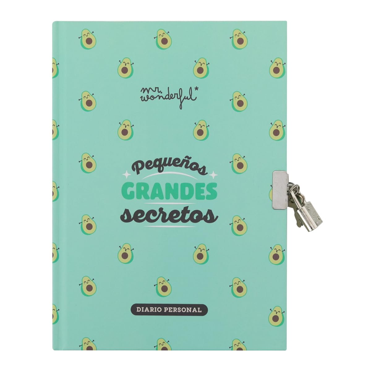 Mr. Wonderful - Diario personal - Pequeños grandes secretos - Diario con Candado y 2 Llaves - Incluye 224 páginas