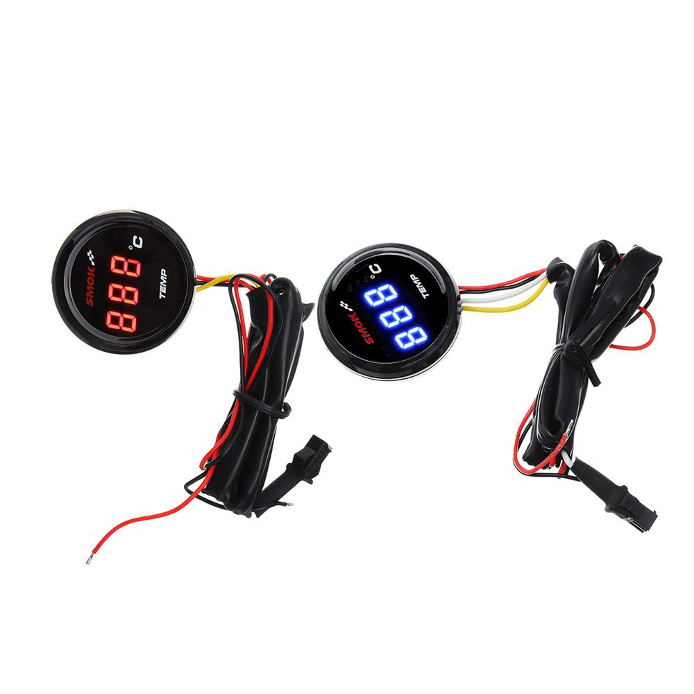YONGYAO Universal Motorcycle LCD Digital Instruments Termometro Temperatura Temperatura dell'Acqua-Blu