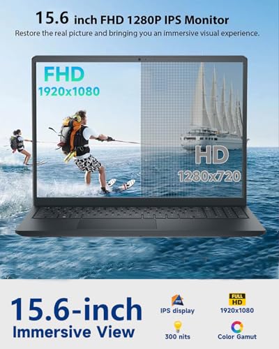 Image of Dell Inspiron 15 3535 Touchscreen Laptop - 20GB DDR4 RAM, 1TB SSD, 15.6 inch FHD WVA Display, AMD Ryzen 7 7730U,Windows 11 Pro, Copilot, Wi-Fi, Numeric Keypad, Webcam, for Business & Students