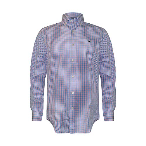 Vineyard Vines Men's Classic Fit Whale Shirt (Bahama Breeze Cove Check, Small)