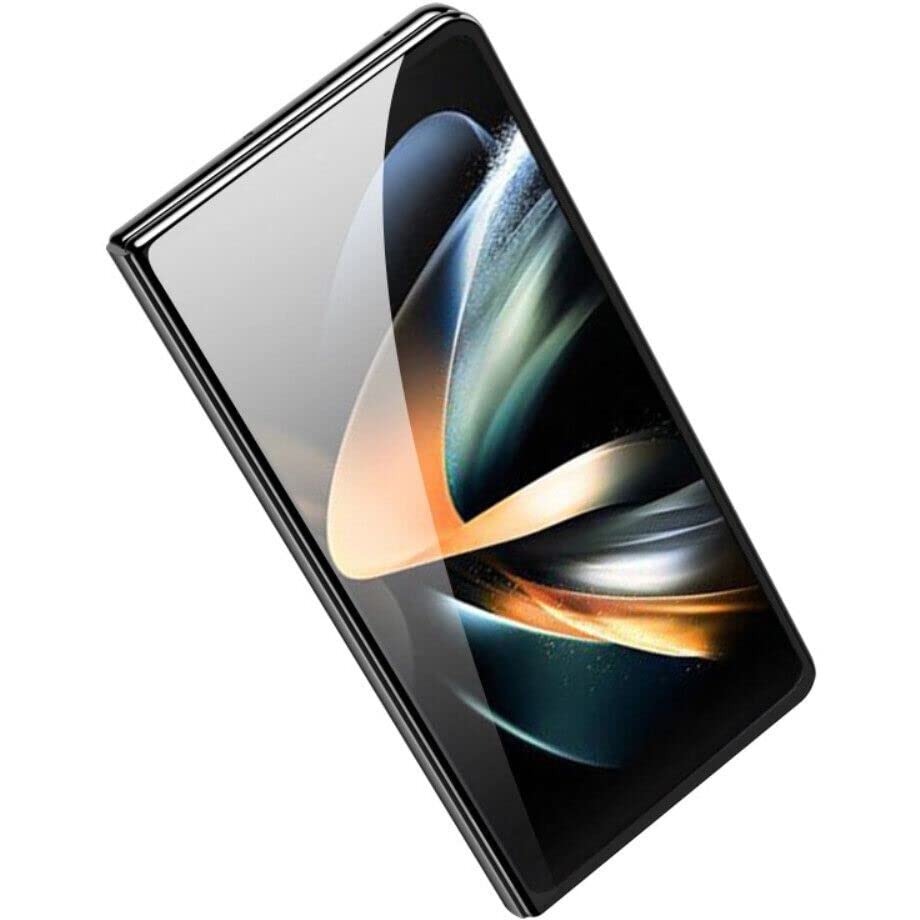 Image of Casodon Tempered Glass Screen Protector Guard for Samsung Galaxy Fold 5 (Black) Full Screen Coverage with Easy Installation Kit
