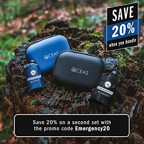 Oceas Outdoor Mylar Emergency Blankets 4 Pack Of Extra Large Thermal Foil Space Blankets For Camping, Hiking, Marathon, And Car Use - Reflective Heavy Duty Survival Blanket #TOP2