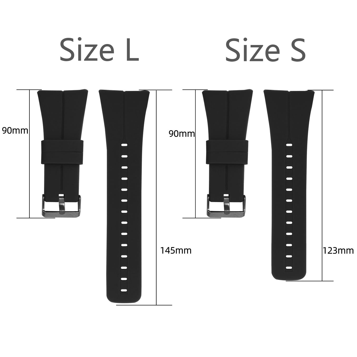 INF Correas de reloj para Polar M400/M430 correa de silicona suave con hebilla de metal