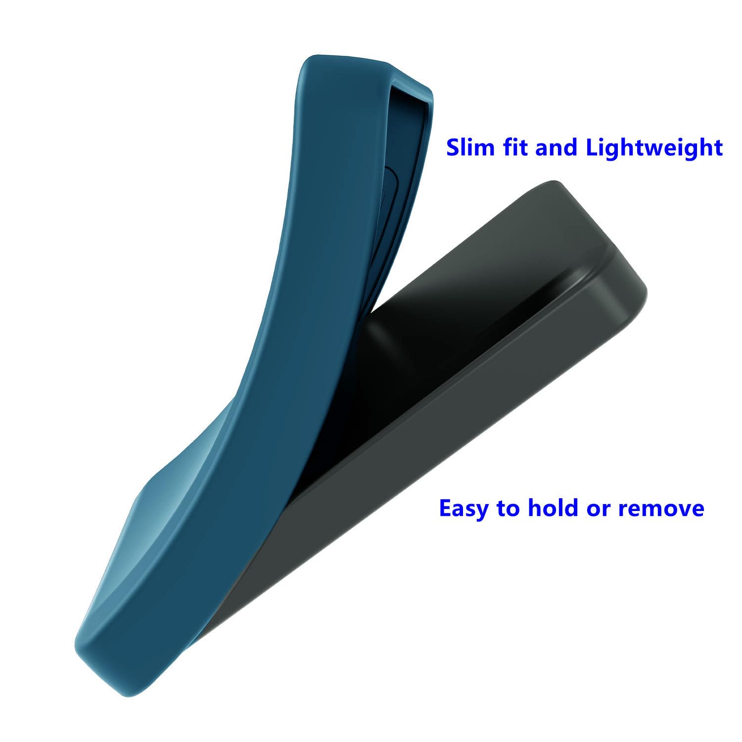 Fotosuncy Schutzhülle Für ZAQE M505 MP3 Player - Marineblau TPU Case Mit Reinigungstuch