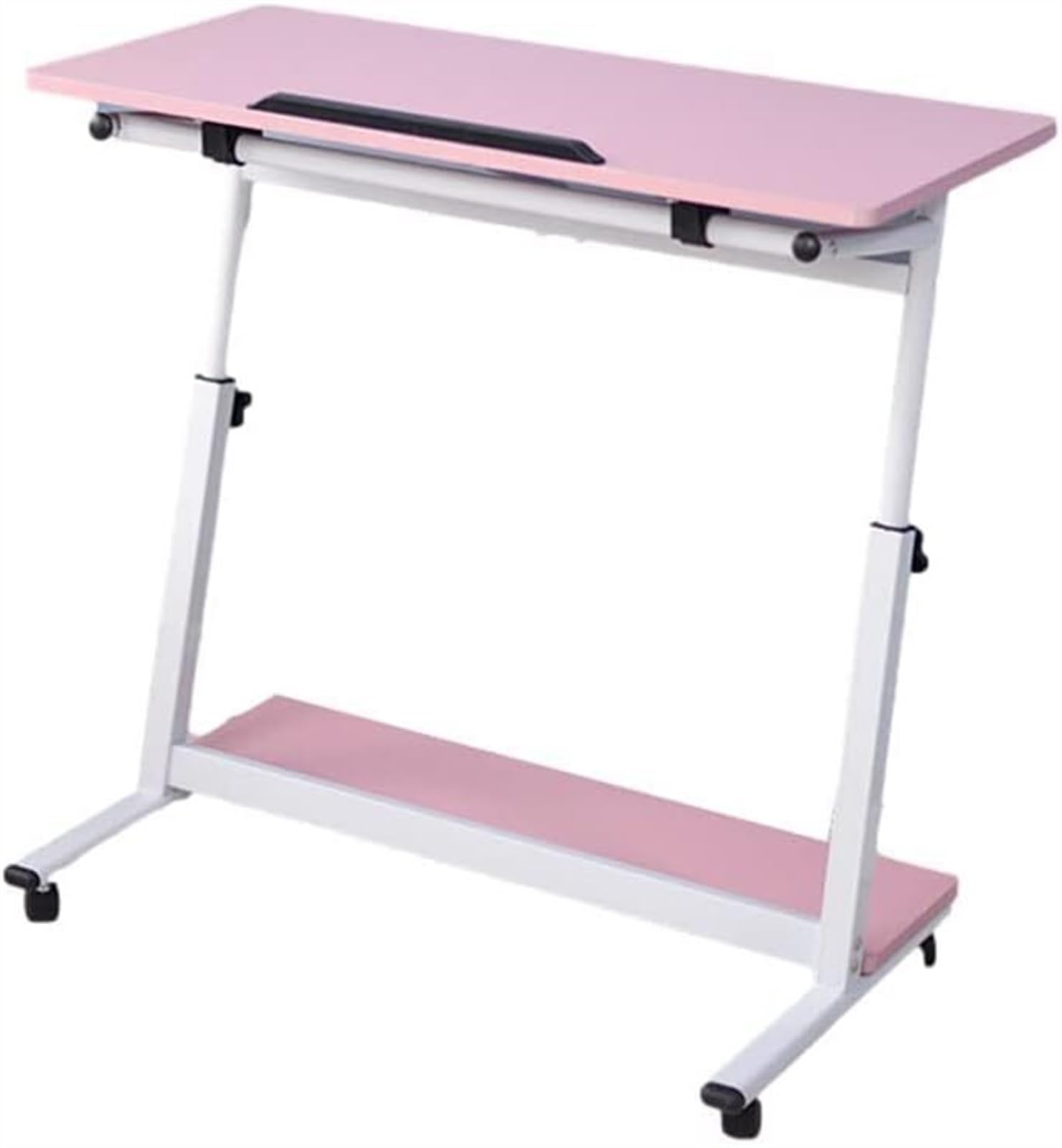Bureau debout mobile ELzEy table assis-debout ergonomique et roulette pour ordi