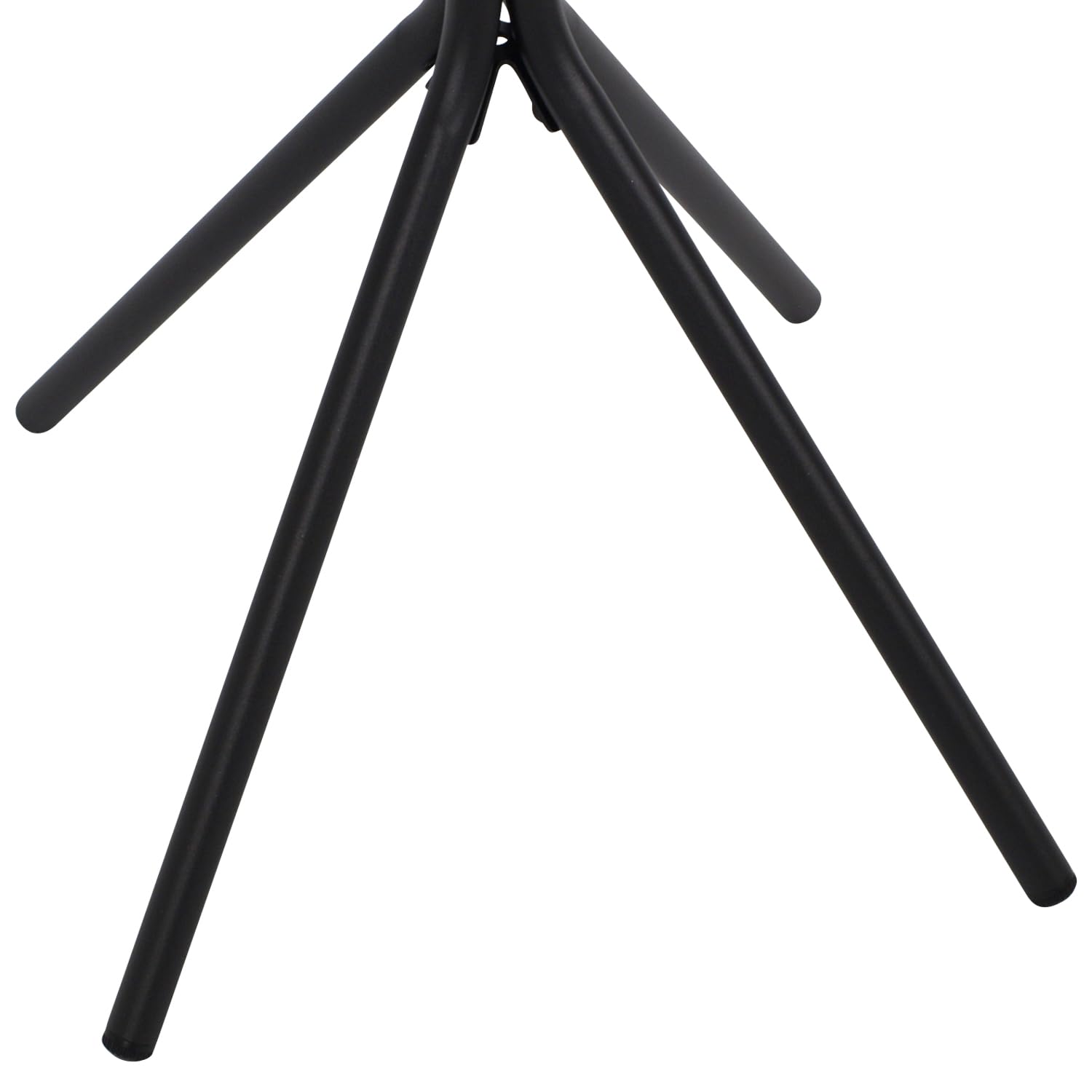DEGAMO Bistrotisch Balkontisch Milano 60cm rund, Metall anthrazit + Glas schwarz, Outdoor