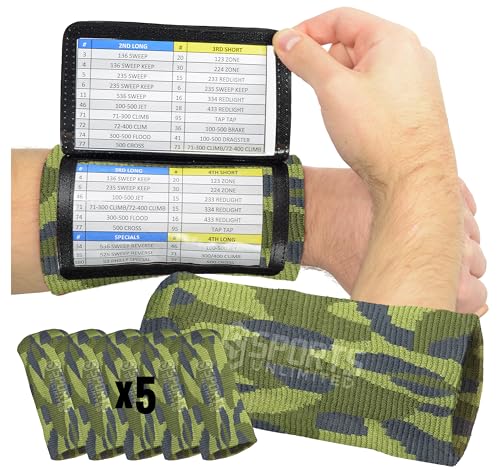 Image of Sports Unlimited Adult Triple Wrist Coach, Football Wristbands for Plays, Baseball Wristbands, QB Arm Bands