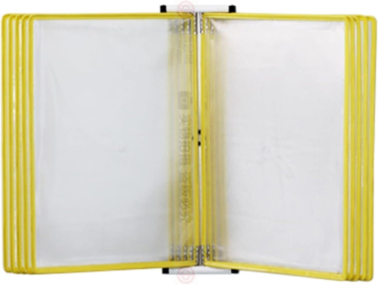Portadocumentos de pared, Sistema de visualización de panel de doble cara de 10, carpeta montada en la pared, archivador que pasa páginas, tamaño A4/carta, utilizado for mostrar menús/catálogos/inform