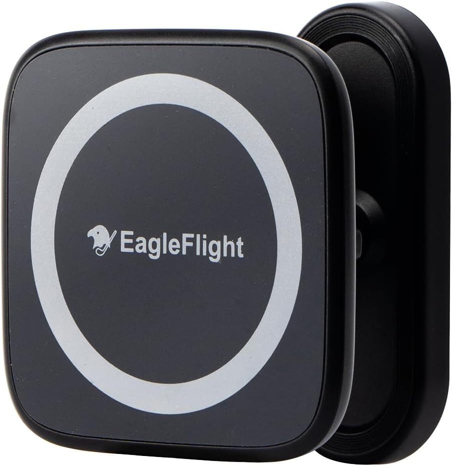 EagleFlight Magnetic Golf Cart Phone Holder - 360° Rotation Mount for iPhone 16/15/14/13/12, Fits Yamaha/Club Car/EZGO, Powerful Magnet Golf Cart Cell Phone Mount, Ideal Golf Gifts for Men - Image 9