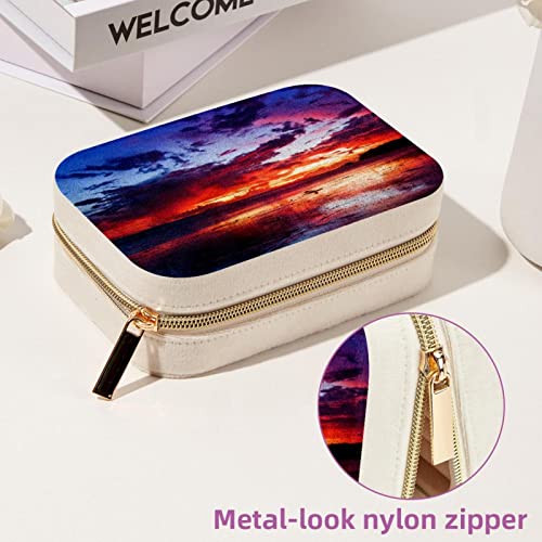 Boîte à bijoux Sunset zippée, écrin nomade idéal pour vos week-ends et vacances - 7