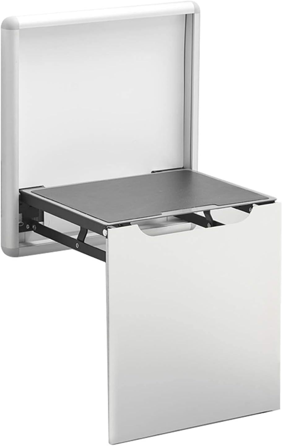 Wall-Mounted Folding Stool, Foldable Change Shoe Bench Invisible Wall Hanging Chair Stool for Doorway Household Entrance Saves Space Invisible Foot Stool Chair