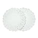 Crystallove 200pcs White Round Disposable Lace Paper Doilies Cake Placemats Crafting Coaster of Tableware Decoration (10.5"x200pcs)