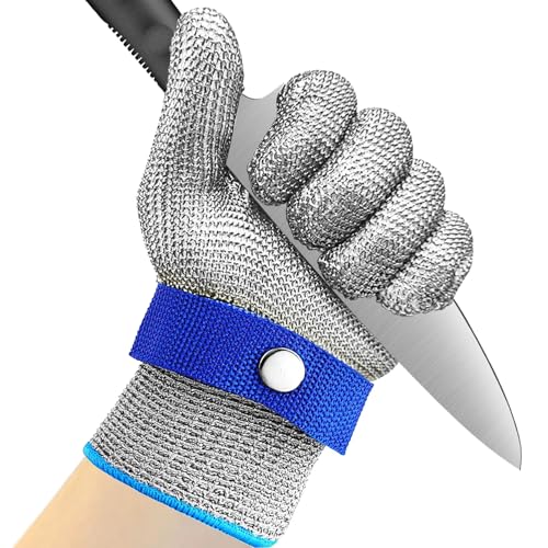 ORYIAH Guantes Anticorte Guantes de Trabajo Acero Inoxidable Guante de Trabajo de Seguridad Apto...