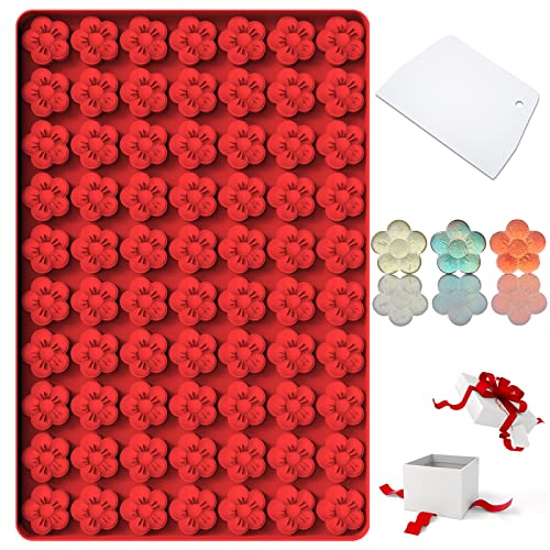 Flower Silicone Mold, Small Plum Blossom Shaped Flower Molds...