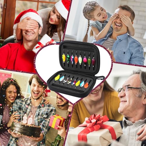 Forellen Spoon Set Kunstköder Spinner Blinker Set AngelKöder 2.5g/ 3.5g/5g Angelzubehör mit Aufbewahrungsbox für Hecht Zander Barsch Forelle 16 Stücke – Bild 7