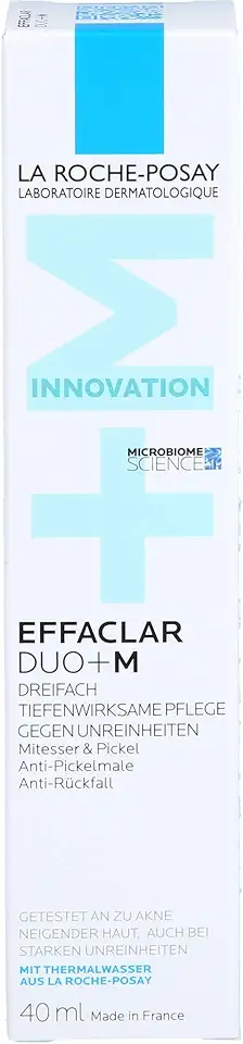 La Roche-Posay, Effaclar Duo+M, Gel Creme Triplo Cuidado Corretor Antiacne, anticravos e antimarcas da pós acne, 40ml