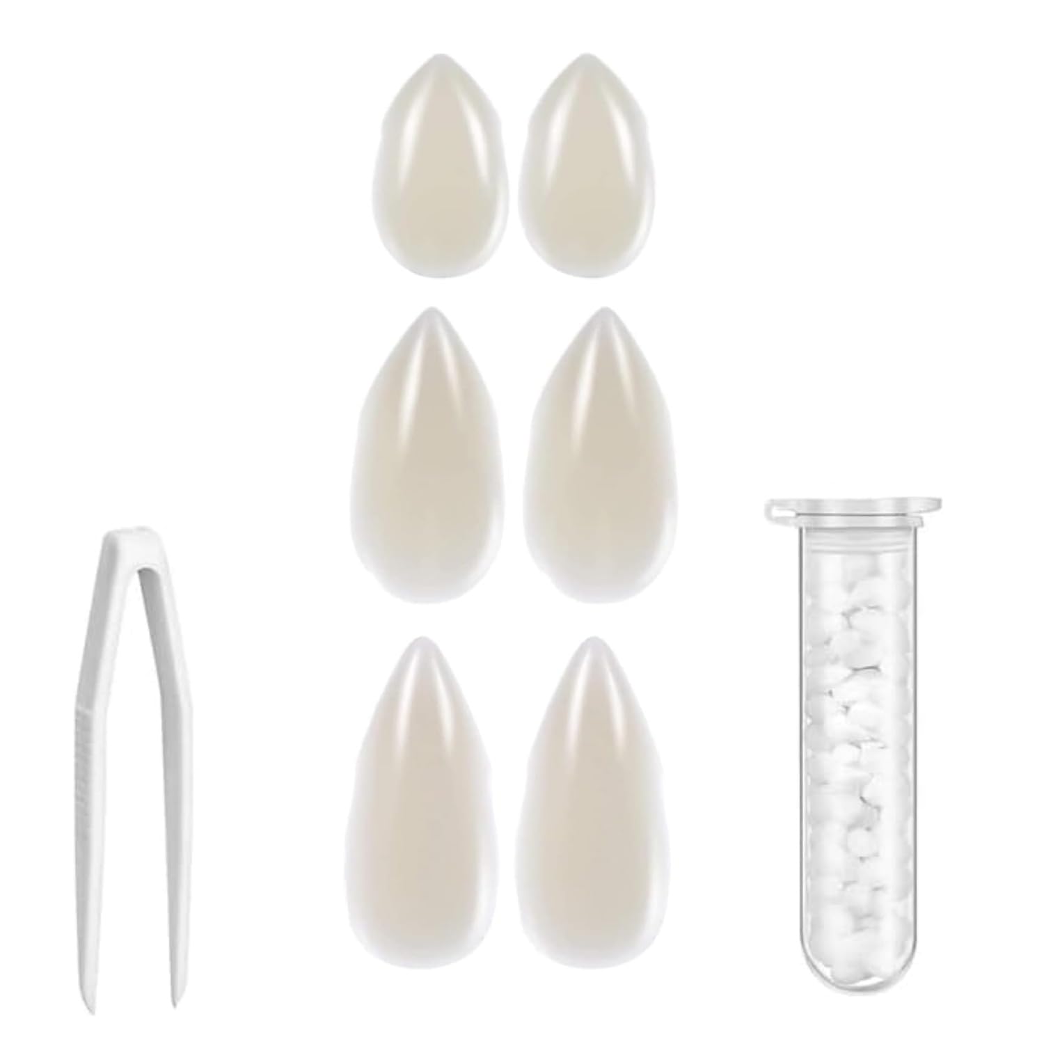 Vampire Teeth Fangs,3 Pairs Halloween Vampire False Teeth for Cosplay Party Props Halloween Party Fangs,13/15/ 17 mm.
