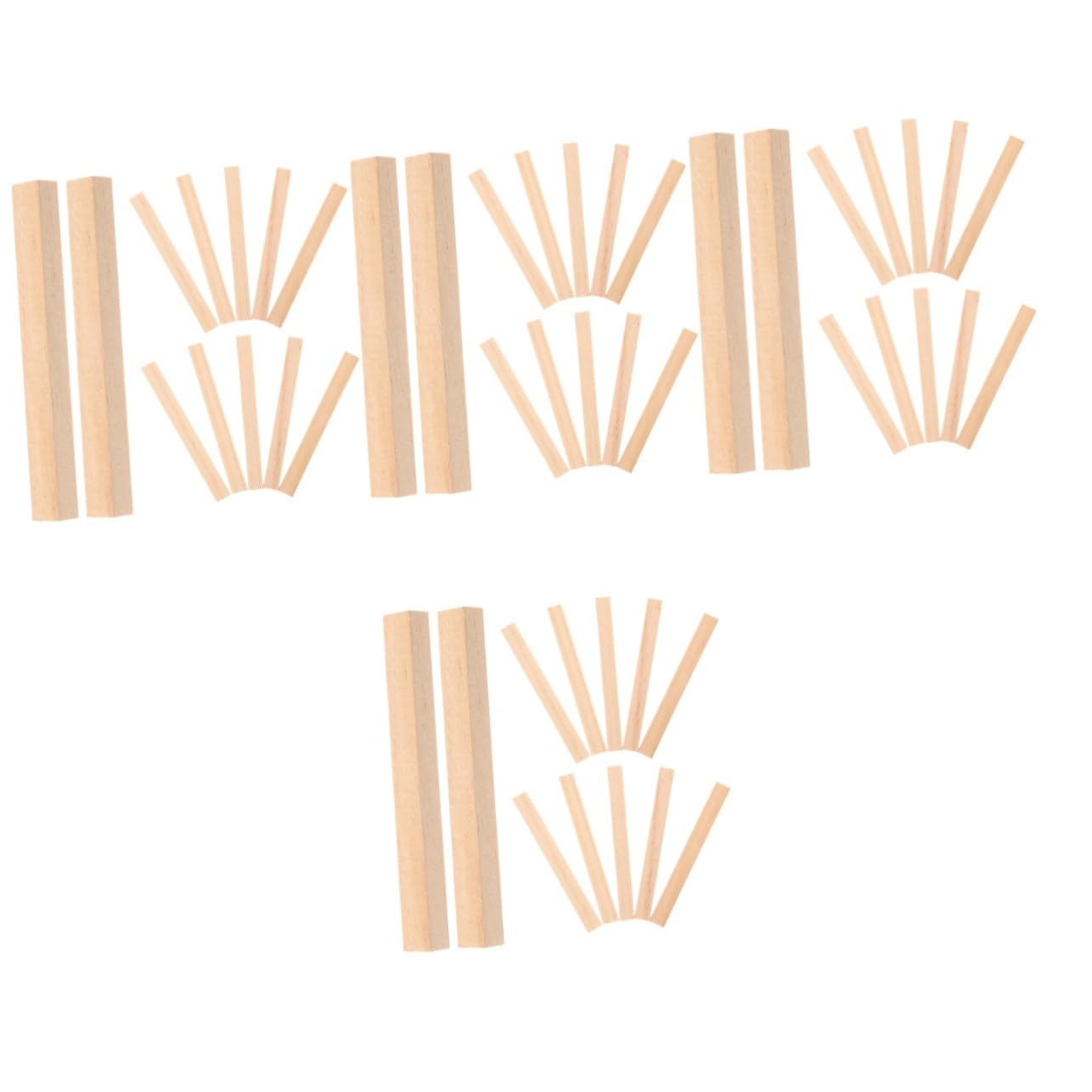 STOBOK 120stücke -dübelstäbe Für Bastelprojekte Unbehandelte Holzstäbchen Für -modellbau Malen Und Dekoration Vielseitig Einsetzbar