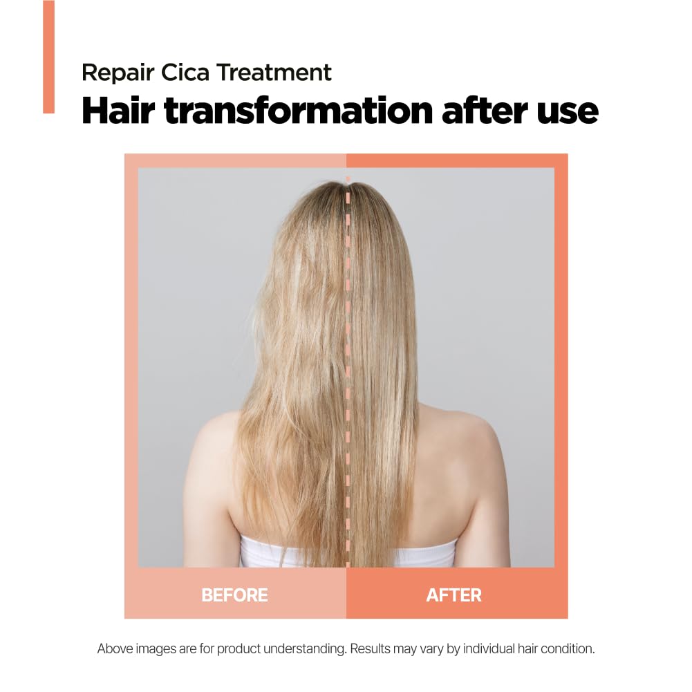 AMOS PROFESSIONAL Repair Cica Hair Mask l Repairs, Strengthens, & Nourishes for Split Ends & Breakage, Reverse Hair Damage from Bleach, Color, Chemical Services, 6.7 fl. oz. - Image 4