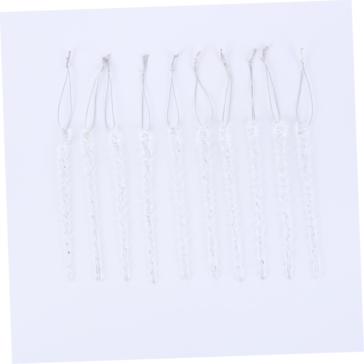 Cabilock 30 Piezas Colgante de árbol de Navidad Christmas Tree Decorations decoración navideña carámbanos de Navidad de Vidrio Gotas de carámbanos de Vidrio Ornamento Ventana Decoraciones