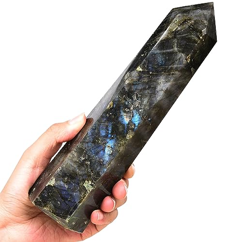 MOGEMT Large Labradorite Crystal Tower...
