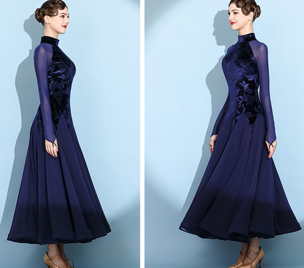 新品 競技ラテンドレス ブラック ベルベット ラインストーン