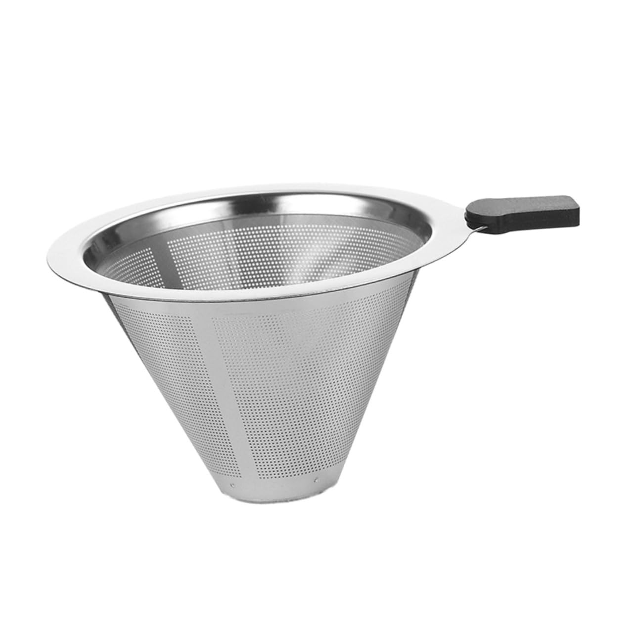 NAMOARLY 1pc Rust Coffee Filter Reusable Multipurpose Sifter for Coffee Tea Shape Design for Optimal Filtering Black Finish for Delicious Brews Random Style