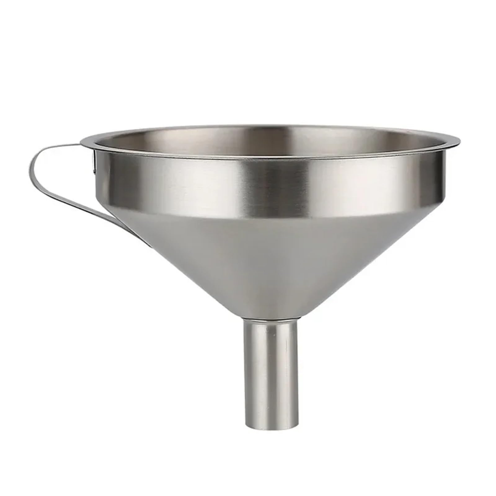 Embudo， Embudo de Acero Inoxidable, Embudo for líquidos y Aceite de Cocina, Embudo de Metal con Filtro Desmontable, Embudo de Boca Ancha for enlatar Herramientas de Cocina(L)