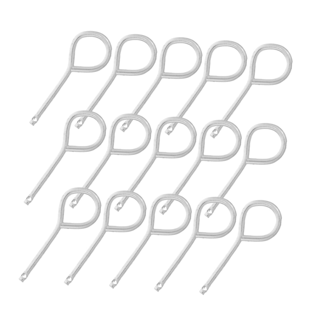 SHINEOFI 5 Set Set Chiusura Estintore Sostituzione Coperture Forniture Di Estintori Perni Di Bloccaggio in Metallo Perno Di Blocco Acciaio Inossidabile Silver 30 Pezzi*5